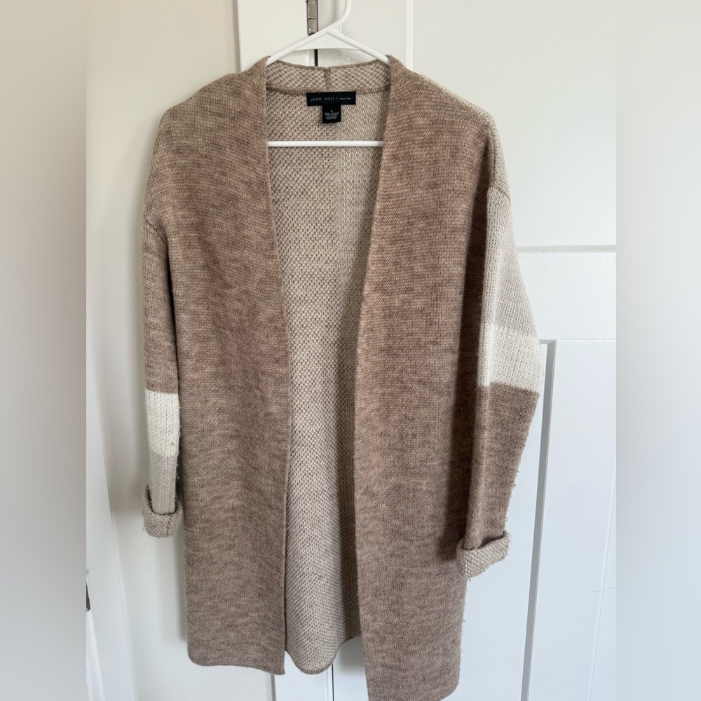 Women's Brown and Cream Cardigan